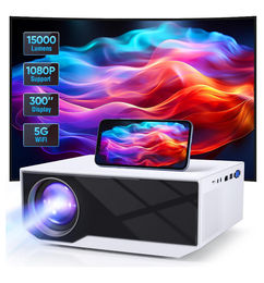 Ofertas de Proyector Wielio Native 1080P 15000 Lumen 4K con Wifi y Bluetooth - ¡Aplicar Cupones!