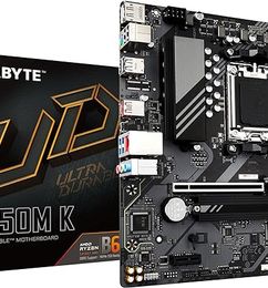 Ofertas de GIGABYTE B650M K - Tarjeta madre compatible con AM5/LGA 1718/ AMD/B650/Micro-ATX/DDR5