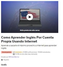 Ofertas de Curso Gratis para Aprender Inglés - Udemy 