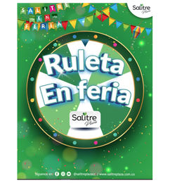 Ofertas de Ruleta en Feria 2022 de Salitre Plaza para ganar bonos de hasta $1’000.000 pesos