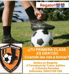 Ofertas de Clases de Fútbol Sábados y Domingos 