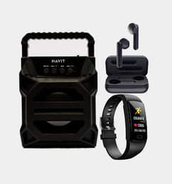 Ofertas de COMBO de parlante + smartwatch + Audífonos HAVIT