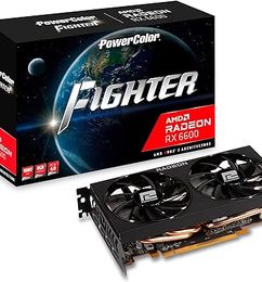 Ofertas de PowerColor Fighter AMD Radeon RX 6600 tarjeta gráfica, GDDR6 de 8 GB