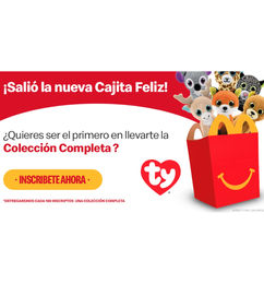 Ofertas de Concurso McDonalds Cajita Feliz para ganar juguetes TY