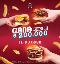Ofertas de ¡Sorteo para universitarios! Gana un bono de 200.000 COP en El Burger!