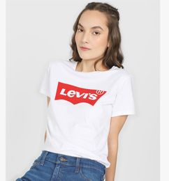 Ofertas de Camiseta Blanco-Rojo Levi´s