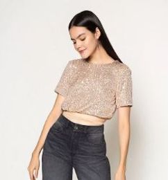 Ofertas de BLUSA ELA MANGA CORTA CON VOLUMEN 