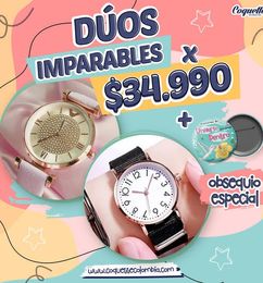 Ofertas de Combo de 2 Relojes en caja de Regalo + Obsequio