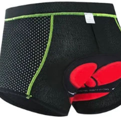 Ofertas de Pantalones cortos de ciclista de malla de ciclo de la ropa interior 5D Gel