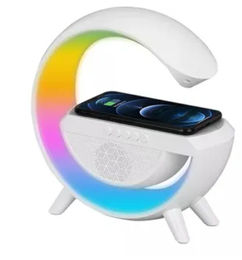 Ofertas de Lampara Parlante Bluetooth Luz Rgb Carga Inalambrica Celular