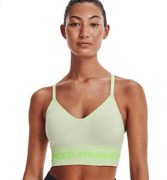 Ofertas de Top Verde De Mujer Para Entrenamiento UA Seamless Low Long Htr Bra