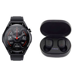 Ofertas de Reloj Inteligente 46 mm SW-20 Negro + Audífonos Inalámbricos TWS-12 - ESENSES