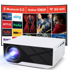 Ofertas de Proyector Wielio WiFi y Bluetooth 1080P Full HD 15000L - ¡Aplicar Cupones!