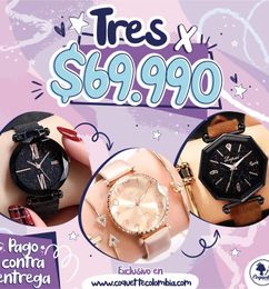 Ofertas de Combo 3 relojes empacados en cajita de regalo