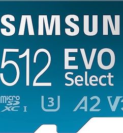 Ofertas de SAMSUNG EVO Select + Adaptador 512 GB microSDXC 130 MB/s Full HD y 4K UHD