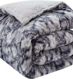 Ofertas de CHOSHOME Sherpa Fleece Blanket Twin Size Super Thick Fluffy Plush Flannel Blanket 