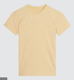 Ofertas de Camiseta para niña sin estampado color amarillo