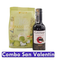 Ofertas de Combo Regalo San Valentín - Vino Gato Negro 