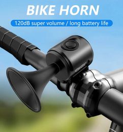 Ofertas de Bocina electrónica de bicicleta con batería de 120dB, IPX4, resistente al agua