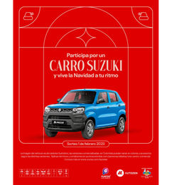 Ofertas de Concurso del CC VIva Laureles para ganar una Suzuki Spresso GT