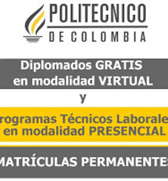 Ofertas de Diplomados completamente GRATIS y Virtuales (Politecnico de Colombia)