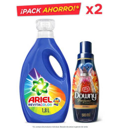 Ofertas de Pack Detergente y Suavizante ARIEL 2 UNIDAD