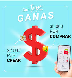 Ofertas de $8.000 pesos gratis con Tuya Pay