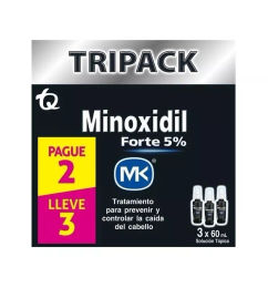 Ofertas de Minoxidil Forte 5% 5G Solución Tópica En Caja Por 3 Frascos De 60 mL C/U