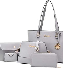 Ofertas de Set x 5 Carteras color Gris -Envio GRATIS 