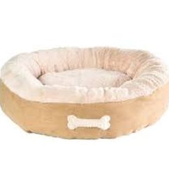 Ofertas de Cama Redonda Para Mascotas 56x18cm Beige