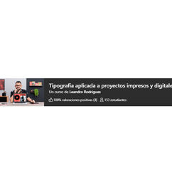 Ofertas de Curso de tipografía aplicada a proyectos impresos y digitales en Domestika 