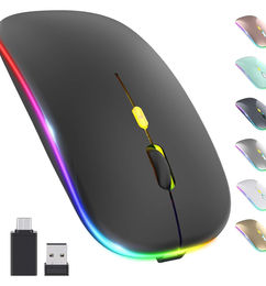 Ofertas de Mouse Inalámbrico LED OKIMO - Diseño Elegante para tu Espacio de Trabajo