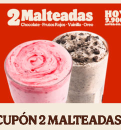 Ofertas de Malteadas x 2