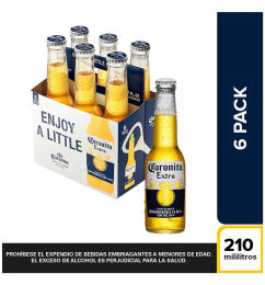 Ofertas de Cerveza Coronita botella x 6und x 210ml c-u