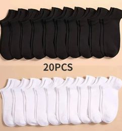 Ofertas de Calcetines tobilleros de corte bajo para hombre y mujer 20PC