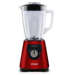 Ofertas de Licuadora IMUSA Ultraforce Granate 2 Velocidades con Vaso de Vidrio