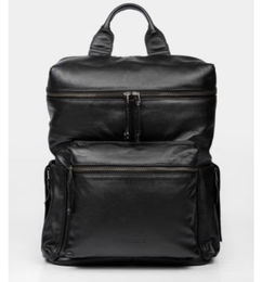 Ofertas de Morral en cuero negro para hombre 