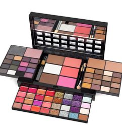 Ofertas de Kit de maquillaje 36 sombras,3 labiales, 4 correctores, 3 contornos, 3 cepillos y espejo.