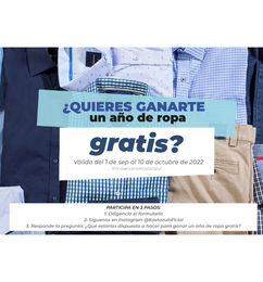 Ofertas de Concursa por 1 año de ropa gratis de Kosta Azul 