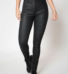 Ofertas de Jean skinny tiro medio en indigo cuero