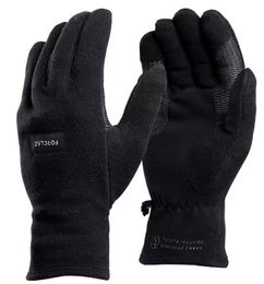 Ofertas de Guantes térmicos para adulto poliester reciclado, trekking, negros, forclaz