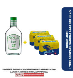 Ofertas de 18 Cervezas Aguila + 1/2 Aguardiente Noble 