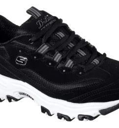 Ofertas de Tenis Lifestyle Skechers D'lites Biggest Fan - Negro-negro-b