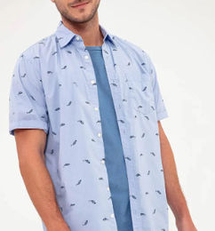 Ofertas de CAMISA GEF AZUL ESTAMPADO