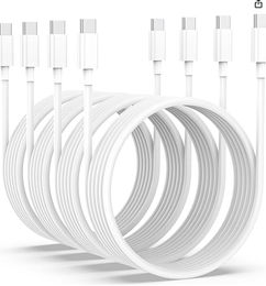 Ofertas de Paquete de 4 cables largos tipo C rápido para Apple iPhone y Ipad ¡Cupon¡