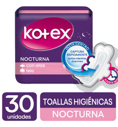 Ofertas de Toallas Femeninas Nocturnas Kotex Econopack Paquete X 30