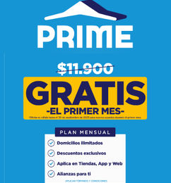 Ofertas de FARMATODO Prime ¡1 MES GRATIS!