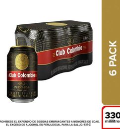 Ofertas de Six Pack cerverza Club Colombia Negra 