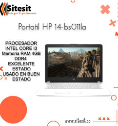 Ofertas de Portatil Hp 14-bs011la Core I3 4gb