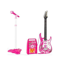 Ofertas de Guitarra de juguete + amplificador y microfono para niña